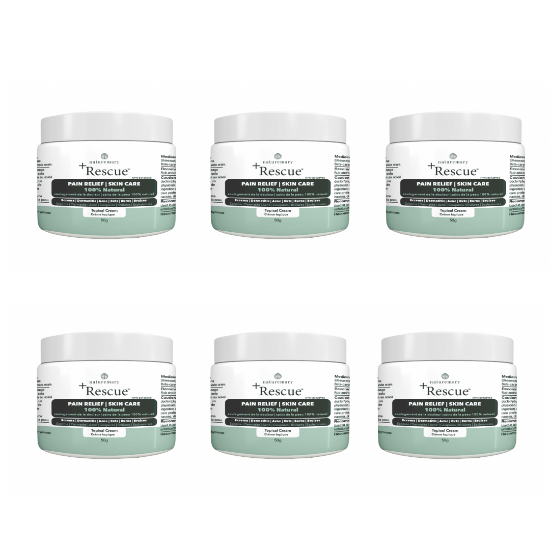 6 UNITS of +RESCUE PAIN & SKIN CREAM